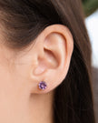 Pink Sapphire & Amethyst Jewellery Set in Sterling Silver