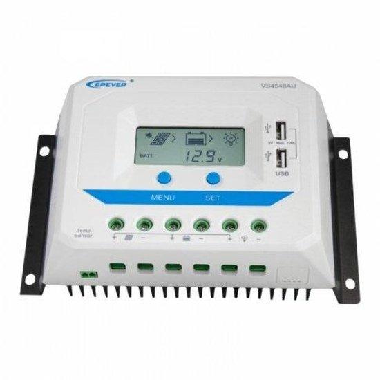 45A 12/24/36/48V solar charge controller/regulator with LCD display