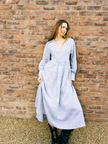 Oversized Maxi Dress with pockets Organic Linen - Michelle | No More Nobody