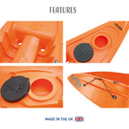 Kaafu Solo Kayak | Orange | Lightweight & Stable
