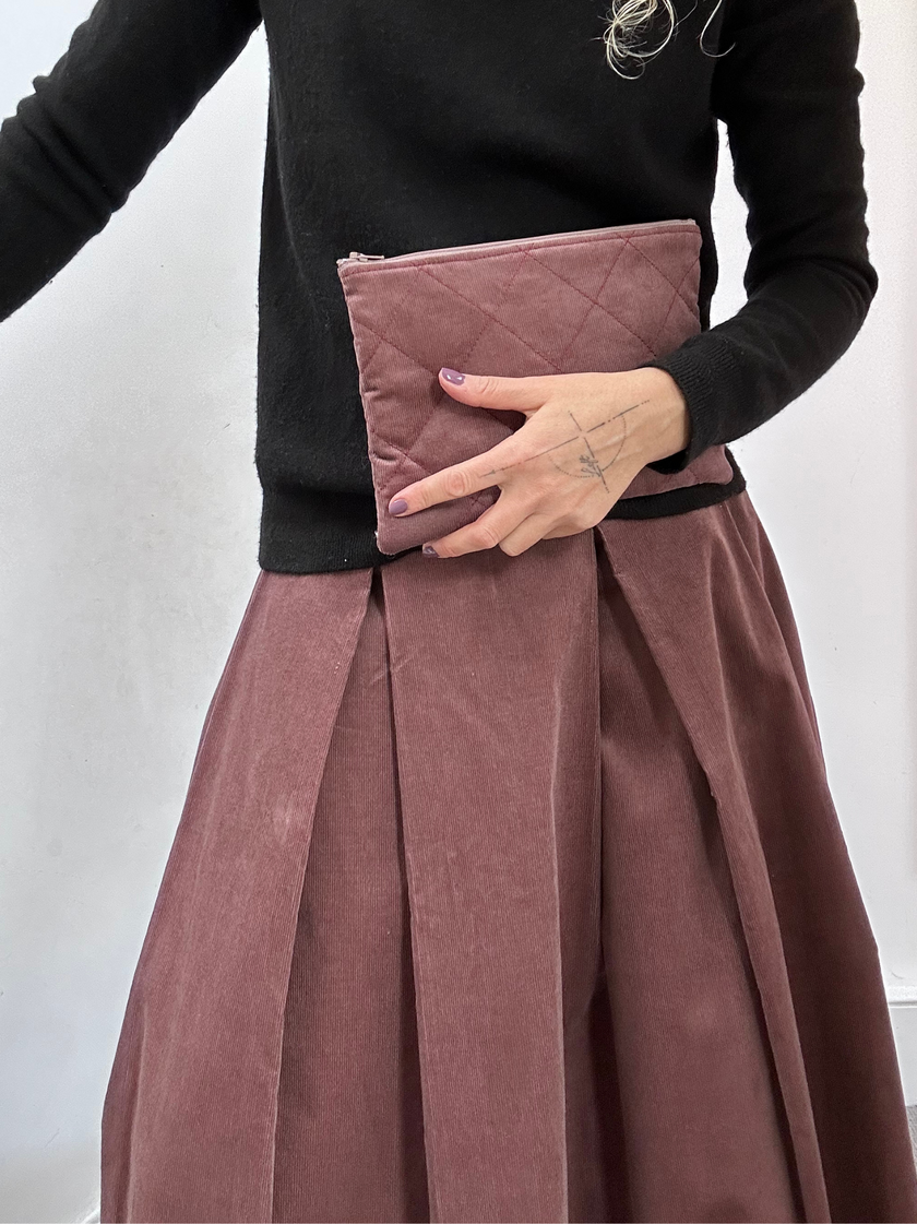 Maxi skirt with pockets Corduroy – Valery | No More Nobody