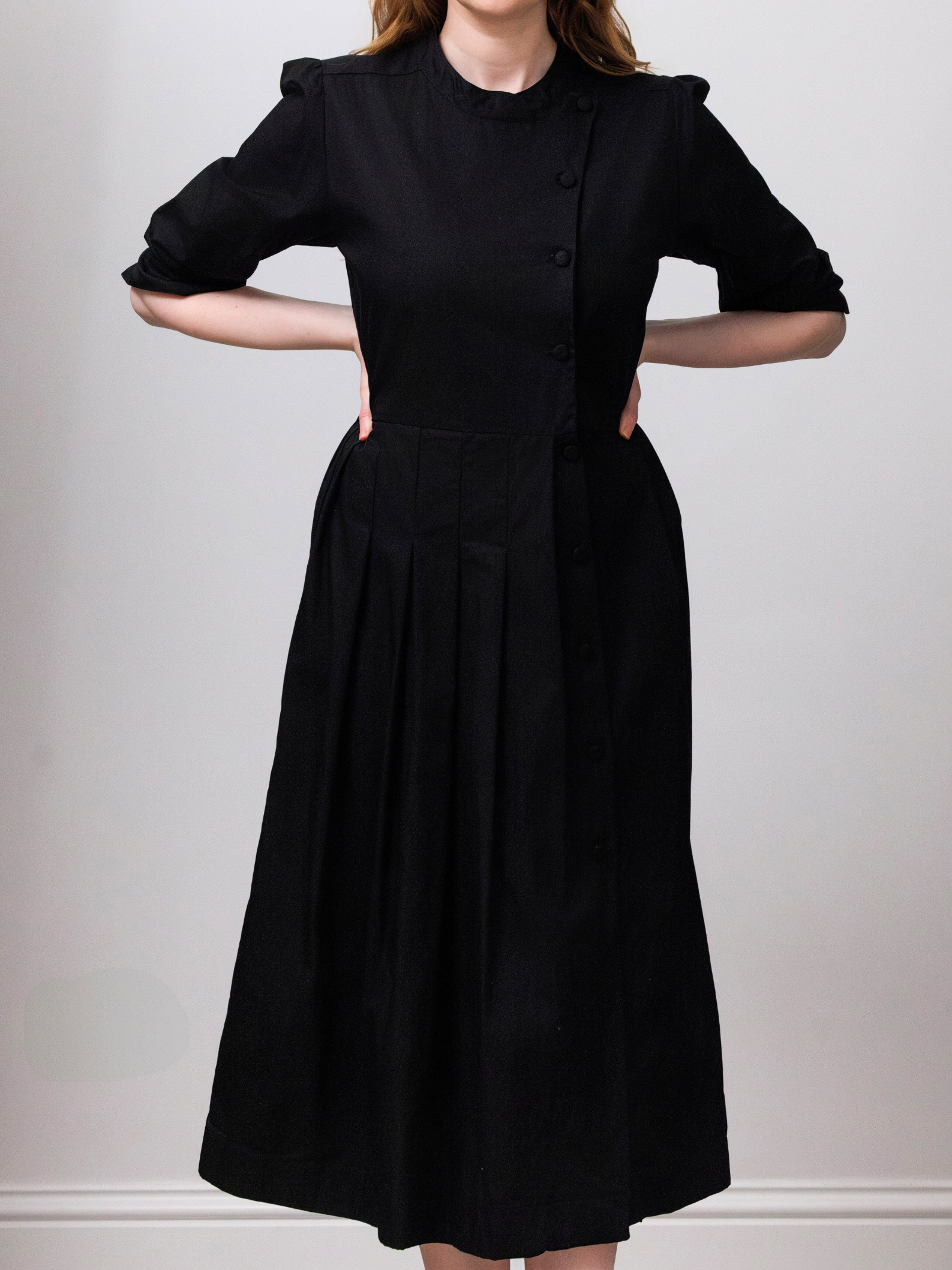 Robe midi boutonnée Coton bio - Talitha | No More Nobody