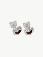 Sterling Silver Tiger Eye stud earrings - Daryl | No More Nobody