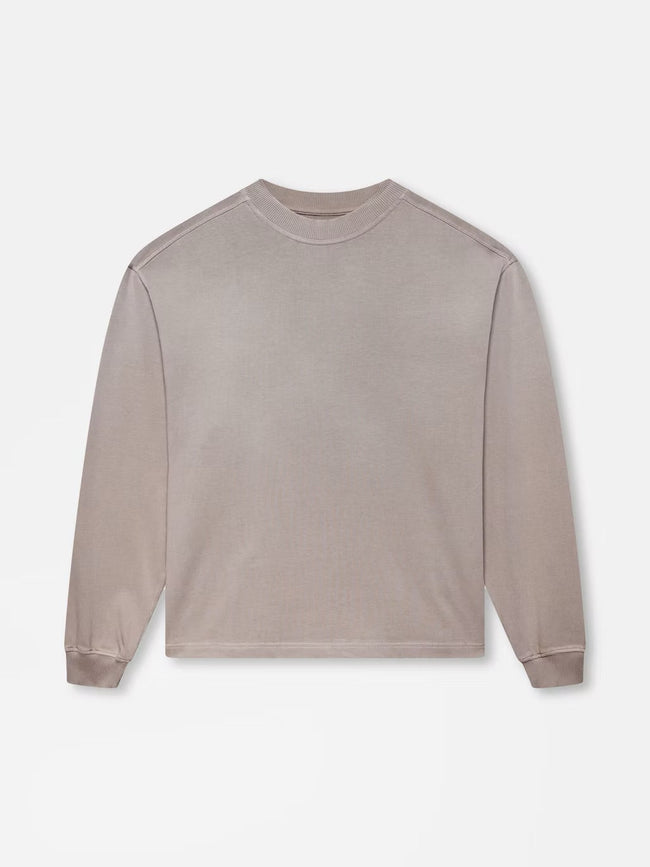 BLANK HEAVYWEIGHT FADE OUT LONGSLEEVE TEE MOCHA