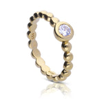 Diamonfire Ball Ring with Zirconia