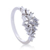 Diamonfire Multi Baguette Scatter Ring