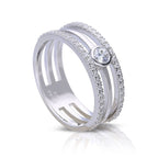 Diamonfire Triple Layer Ring