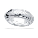 Diamonfire Love Textured Spinner Ring