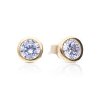 Diamonfire Bezel Set Solitaire Stud Earrings