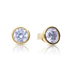 Diamonfire Bezel Set Solitaire Stud Earrings