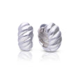 Diamonfire Plain Ridged Hoop Earrings