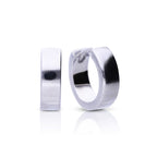 Diamonfire Plain Square Edge Hoop Earrings