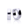Diamonfire Plain Square Edge Hoop Earrings