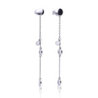 Diamonfire Bezel Set Zirconia Drop Earrings