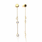 Diamonfire Bezel Set Zirconia Drop Earrings