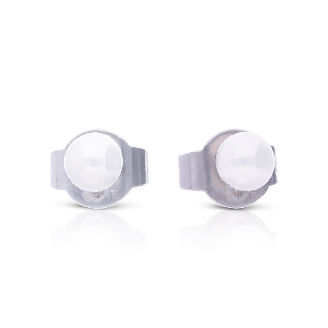 Diamonfire Shell Pearl Stud Earrings