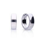 Diamonfire Plain Square Edge Hoop Earrings