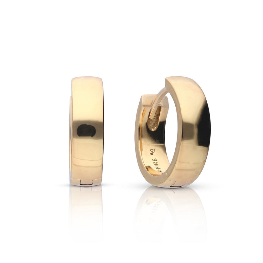 Diamonfire Plain Square Edge Hoop Earrings