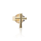 Diamonfire Single Plain Cross Stud Earring
