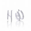 Diamonfire Double Row Hoop Earrings