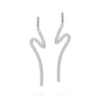 Diamonfire Wave Drop Earrings