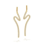 Diamonfire Wave Drop Earrings