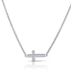 Diamonfire Pave Cross Necklace