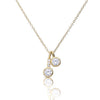 Diamonfire Double Zirconia Pendant Necklace