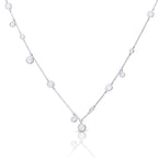 Diamonfire Bezel Set Zirconia Station Necklace