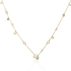Diamonfire Bezel Set Zirconia Station Necklace