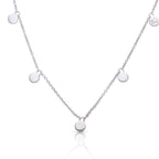 Diamonfire Plain Disc Station Necklace