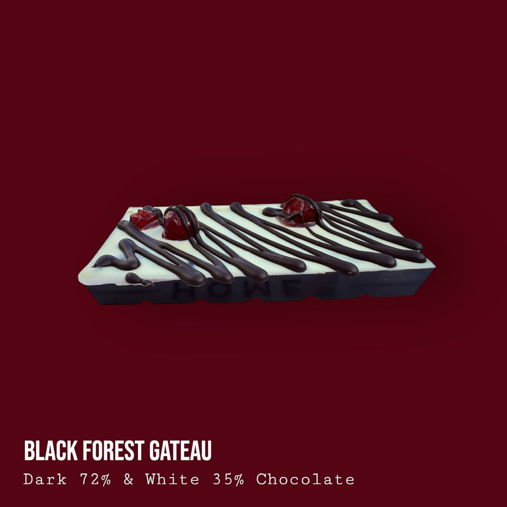 Black Forest Gateau Inspired Dark & White Chocolate Dessert Bar 250g