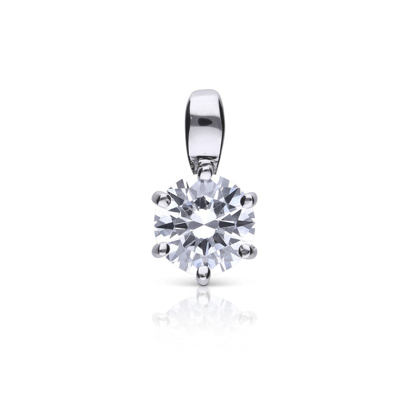 Diamonfire Six Claw Carat Pendant