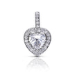 Diamonfire Pave Set Zirconia Heart Pendant