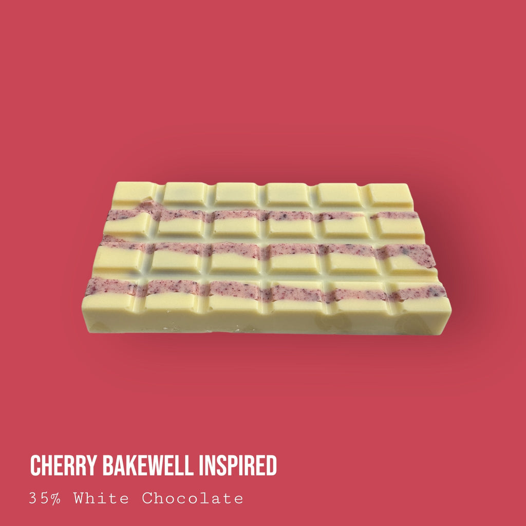 Cherry Bakewell Inspired White Chocolate Dessert Bar 245g