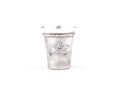 Silver Steed Set of FOUR Silver Coated Shot Glasses