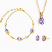 Essential Amethyst Jewellery Set in 18k Gold Vermeil