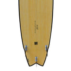 6ft 11 Bamboo Wing Swallow Tail Surfboard (FINS Included)