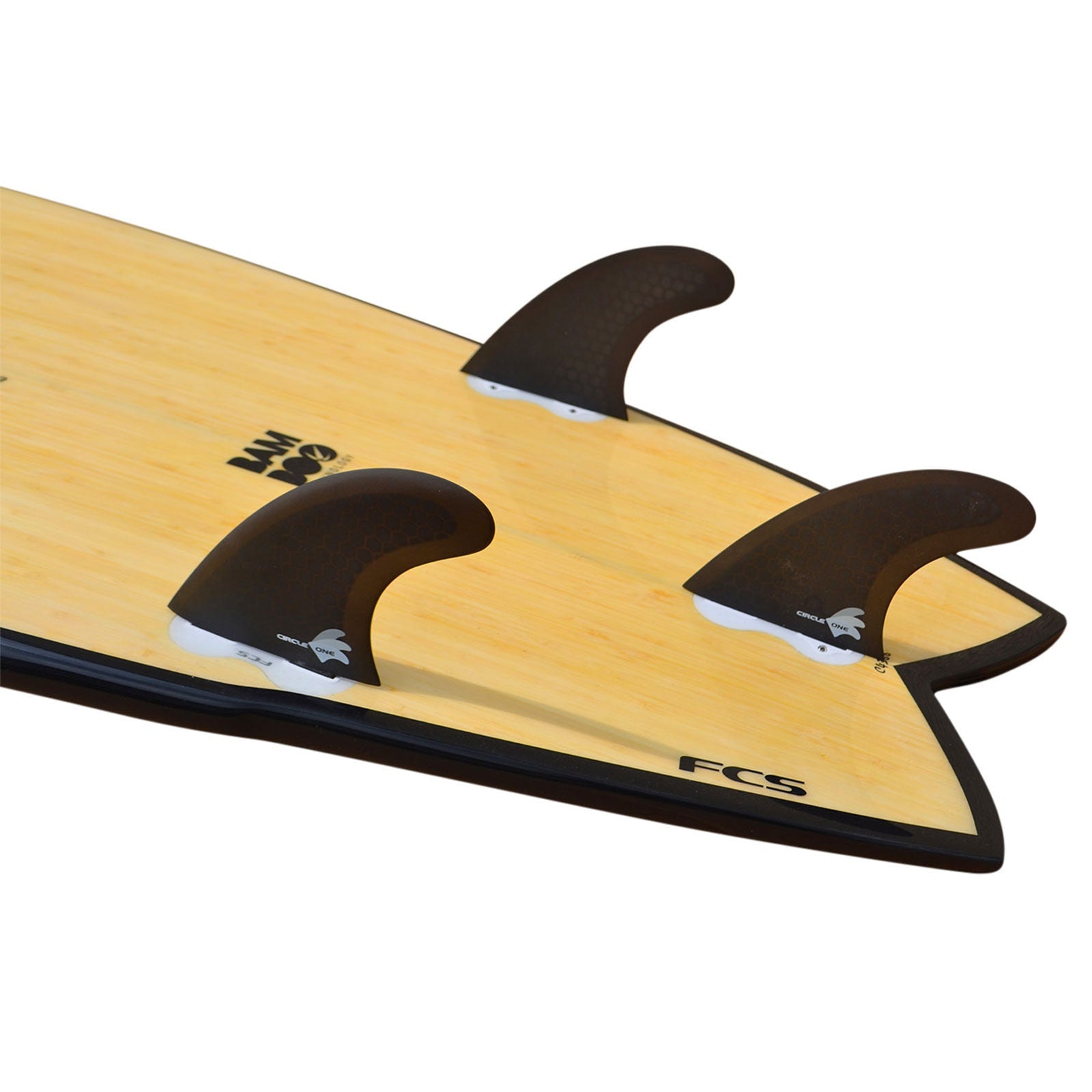 6ft 11 Bamboo Wing Swallow Tail Surfboard (FINS Included)