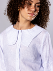 Tulip collar blouse in linen – Habiba | No More Nobody