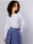 Tulip collar blouse in linen – Habiba | No More Nobody