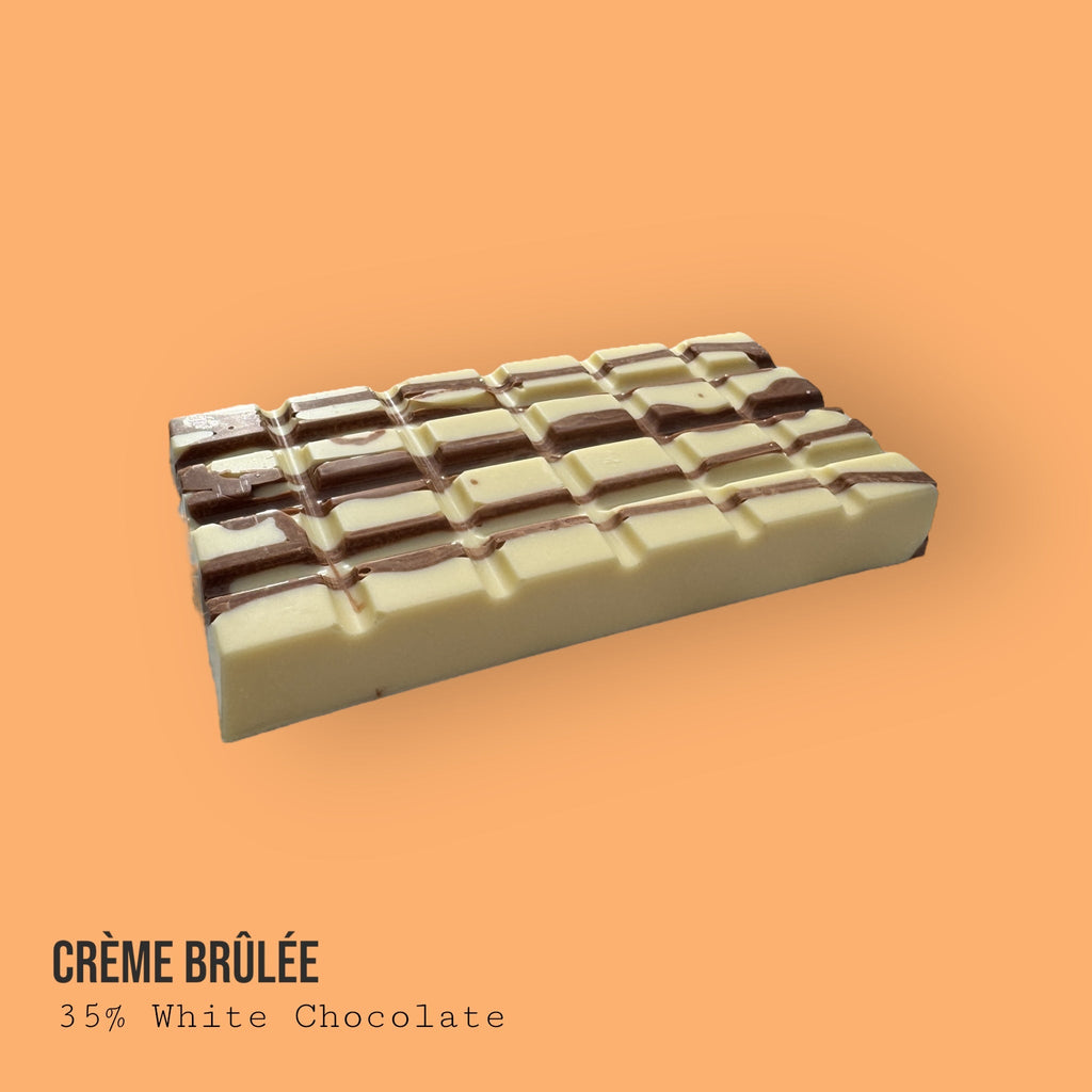 Creme Brûlée Custard & Vanilla with Toasted Sugar Inspired White Chocolate Dessert Bar 230g