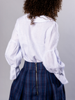 Tulip collar blouse in linen – Habiba | No More Nobody