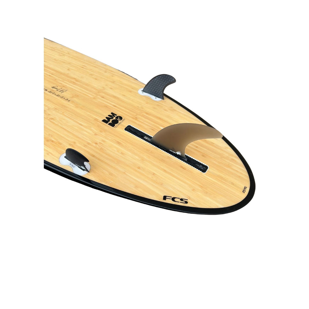 7'6" Bamboo Round Tail Mini Mal Surfboard (FINS Included)