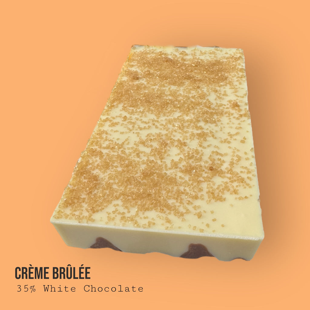 Creme Brûlée Custard & Vanilla with Toasted Sugar Inspired White Chocolate Dessert Bar 230g