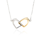 Silver Steed Two Stirrups Necklace