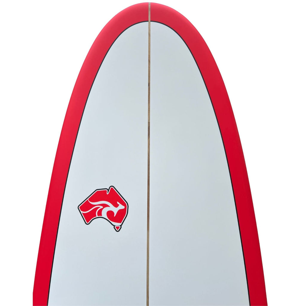 8' Pulse Squash Tail Mini Mal Surfboard by Australian Board Co - FCSII Finboxes