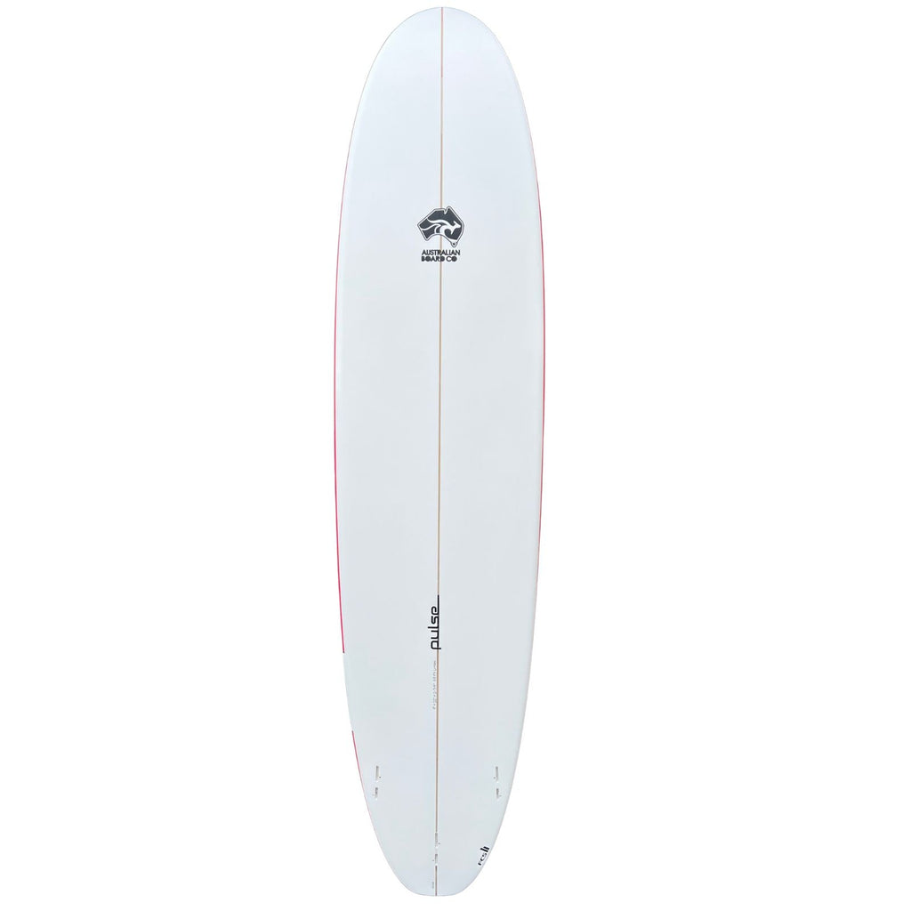 8' Pulse Squash Tail Mini Mal Surfboard by Australian Board Co - FCSII Finboxes