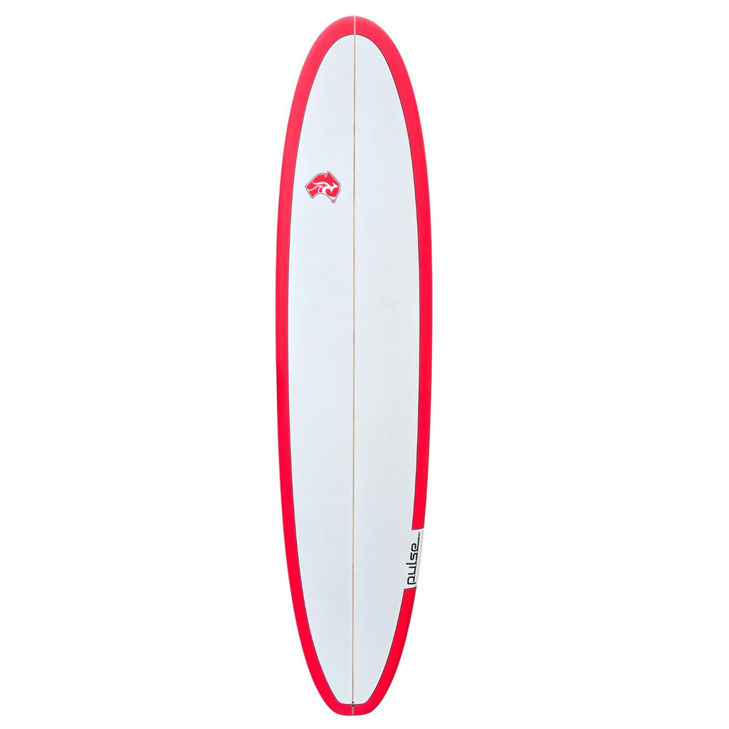 8' Pulse Squash Tail Mini Mal Surfboard by Australian Board Co - FCSII Finboxes