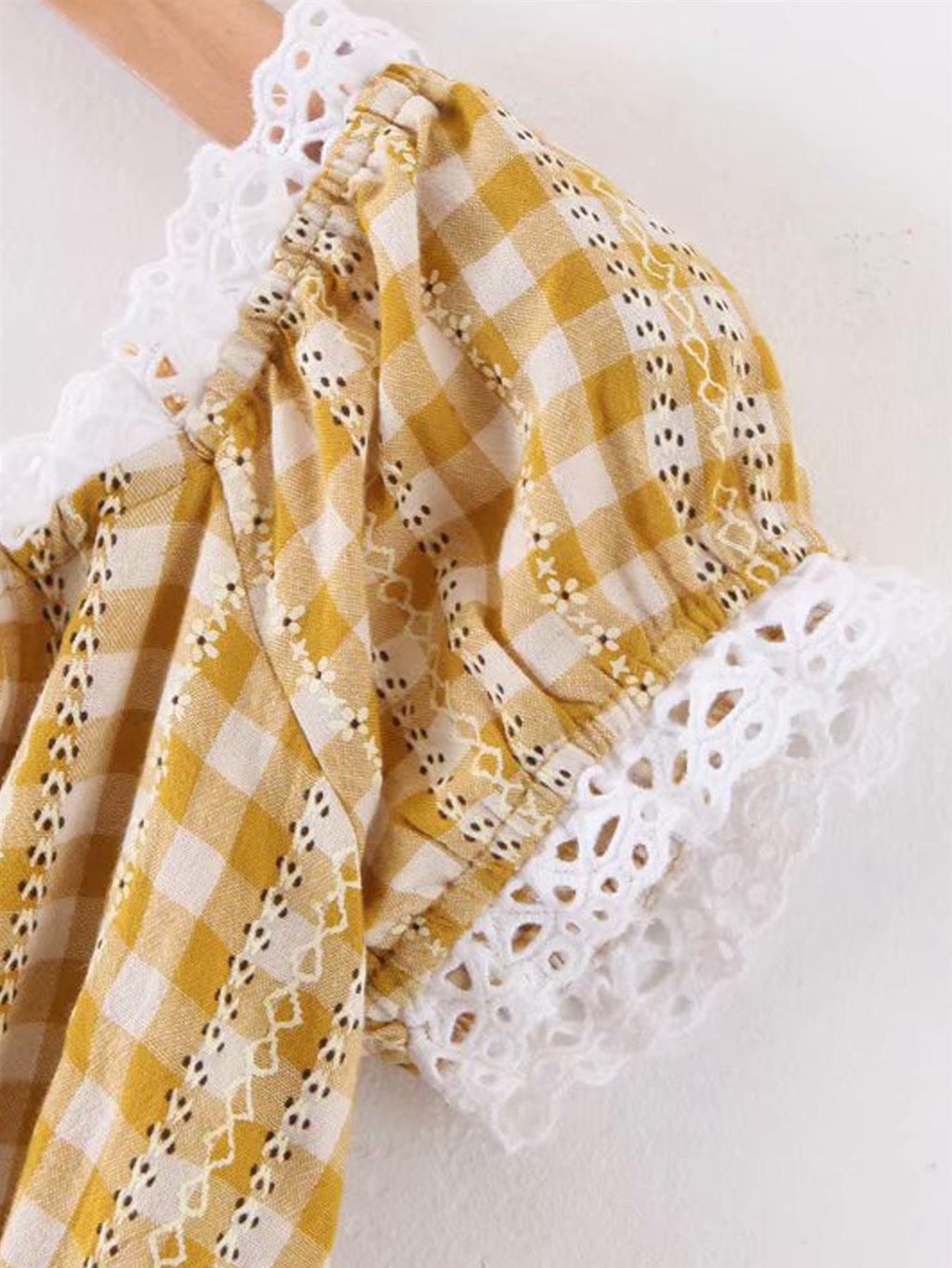 Off The Shoulder Puff Sleeve Mini Dress In Mustard Floral Print